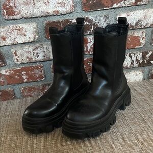 Dream pairs Black Leather Women's Boots